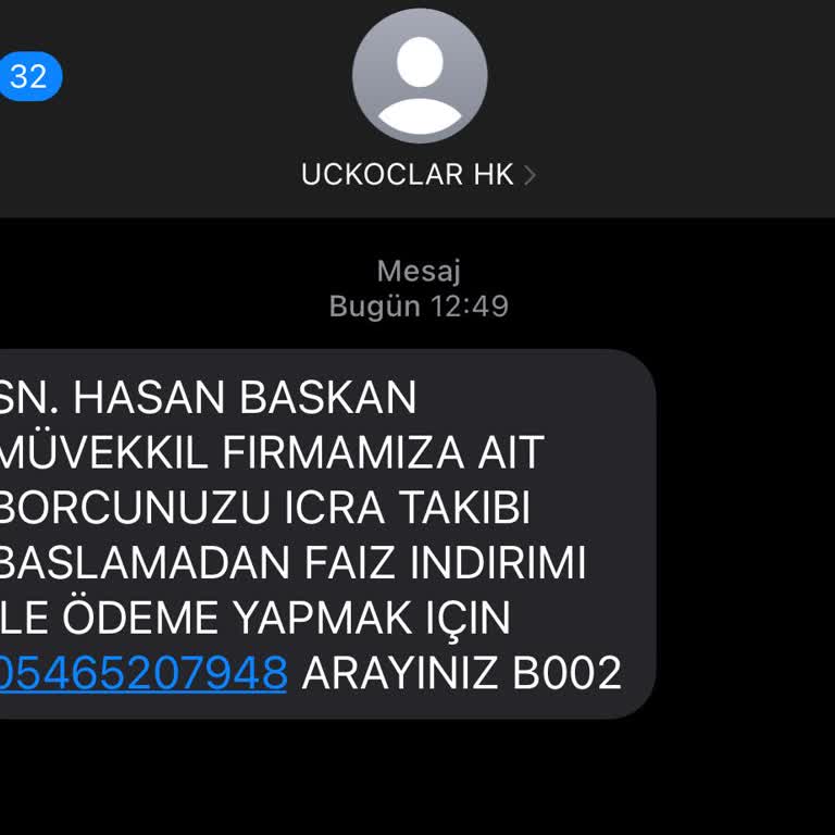 UCKOCLAR HK (SMS) Uckoclar Hk Mesaj