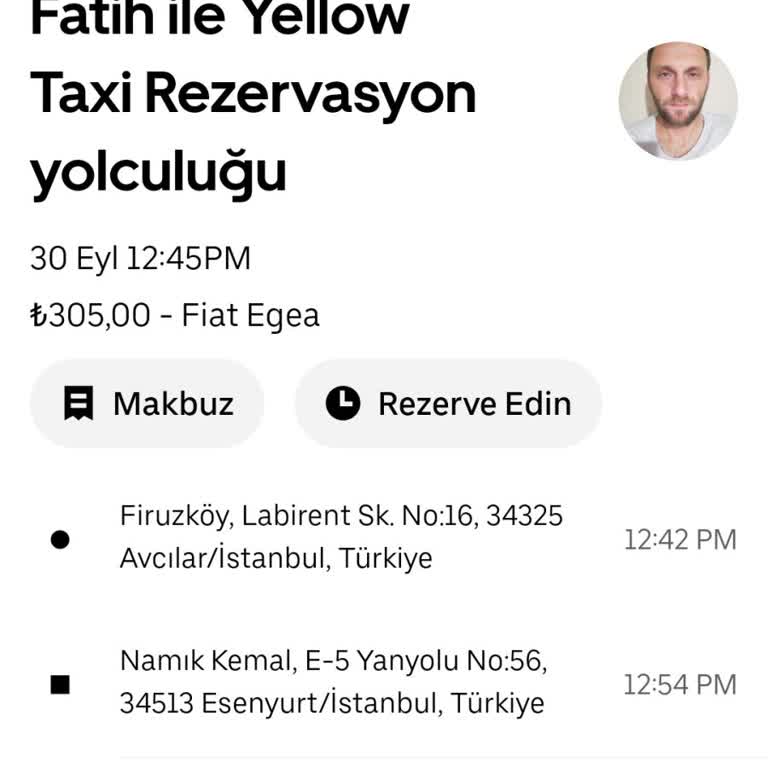 Uber Yapılmayan Yolculuk İçin Karttan Para Çekimi