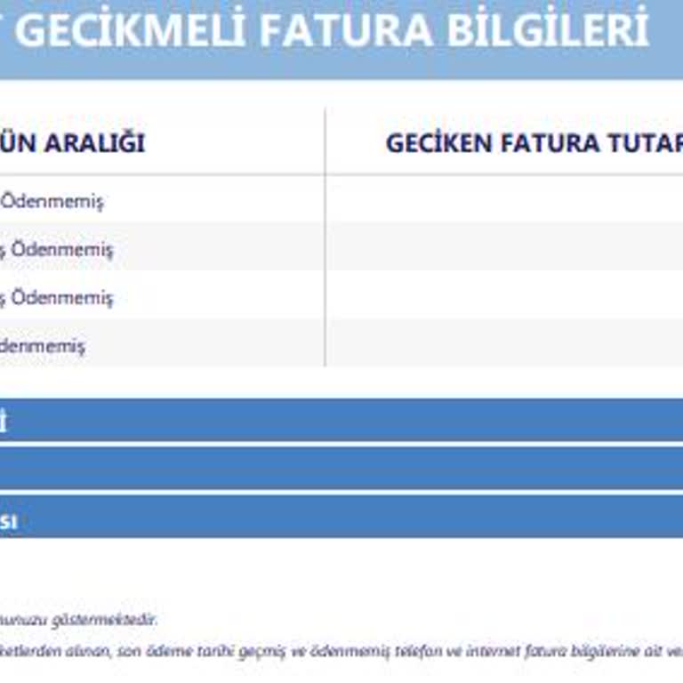Türk Telekom'a Ödendiği Halde Türkiye Risk Merkezinden Kalkmayan Borç
