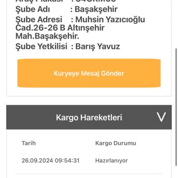 Bir Günde Kargo Başakşehir Şubesinin İlgisizliği