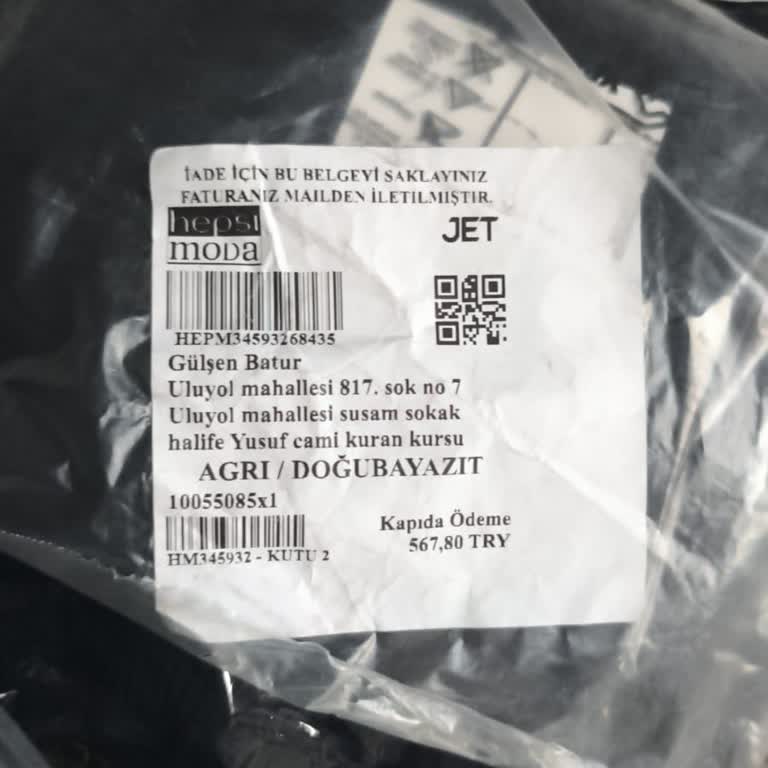 Hepsi Moda İade Etmek İstiyorum