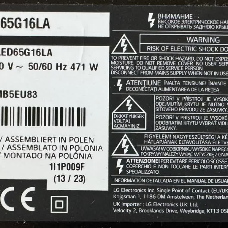 LG Oled 65G16LA TV