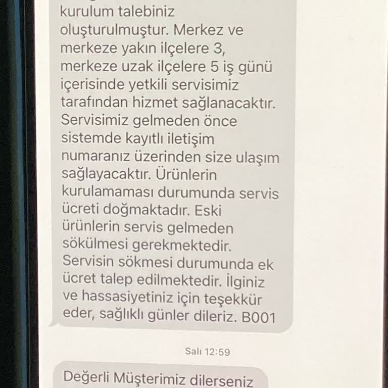 BİM'den Alınan Kumtel Ankastre Setin Kurulumunun Yapılmaması