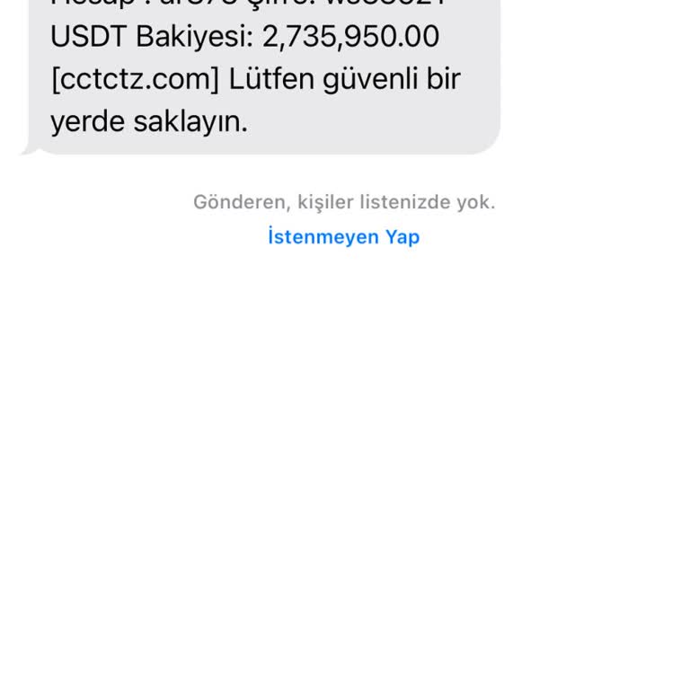 Bilinmeyen Adresten Gelen Mesaj ve Gizlilik İhlali