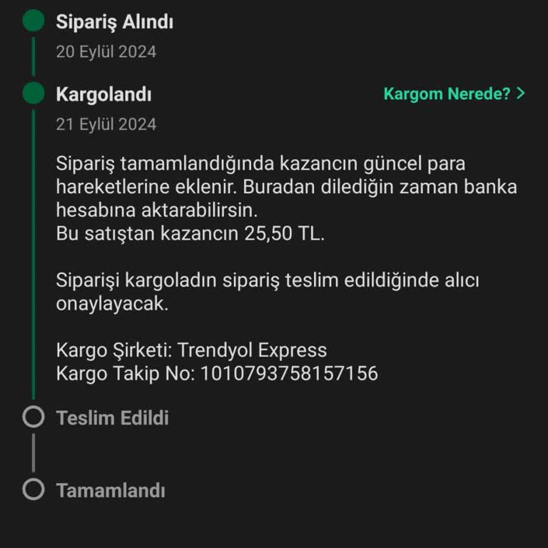 Trendyol Express Siparişim Adana Yüreğir Şubesinde Duruyor