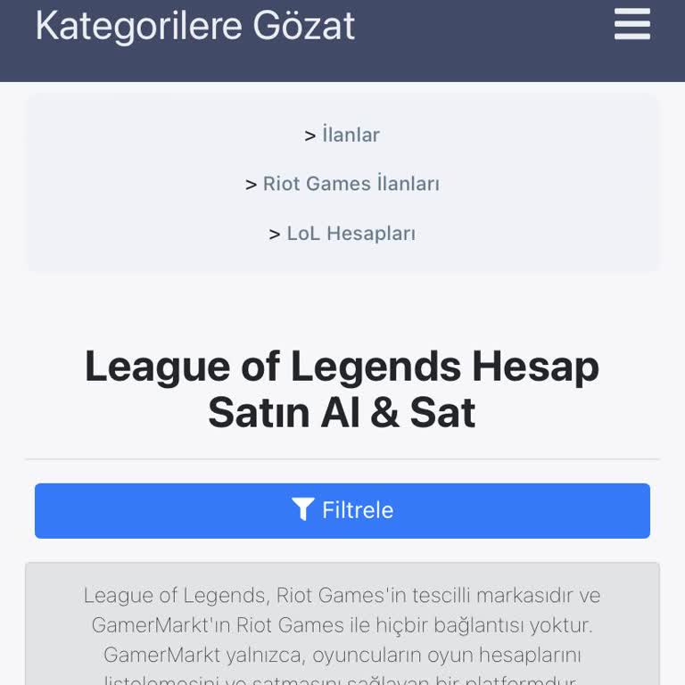 GamerMarkt Hesabım Geri Alındı