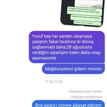 BygWear Satıcının Siparişi Verilip Parası Ödenmiş Ürünü Göndermemesi