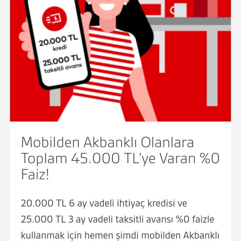 Akbank Faizsiz Kredi Yalanı