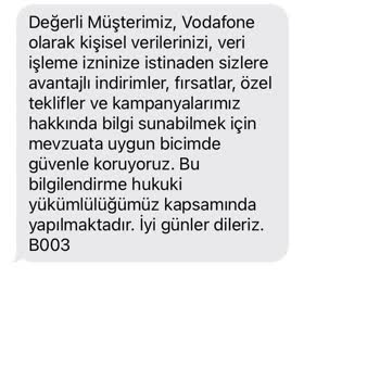 Vodafone Net Müşteri Değilim Artık Vodafone. Mesaj Gelmesin Artık