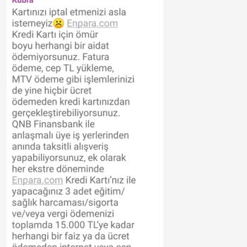 Enpara Kredi Kartı Borç Yapılandırma Sorunu