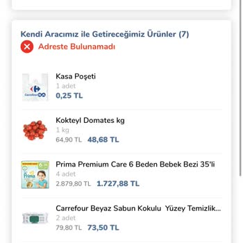 Carrefour SA Online Alışverişte Teslimat Sorunu Ve Mağduriyet