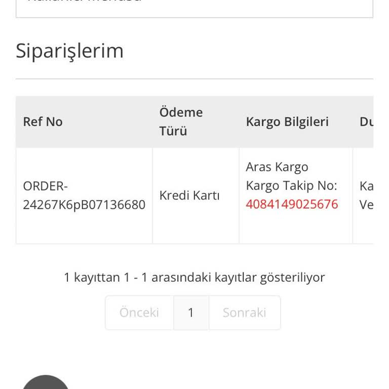 Çatalca Aras Kargo Hizmette Ayrımcılık Yapıyor.