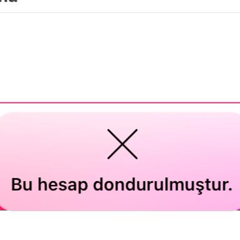 Gardrops Hesabım Bir Anda Donduruldu