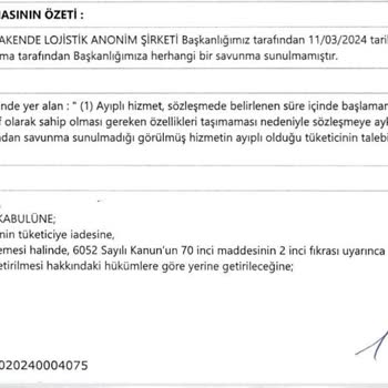 Tüketici Hakem Heyetini Bile Önemsemeyen Getir!