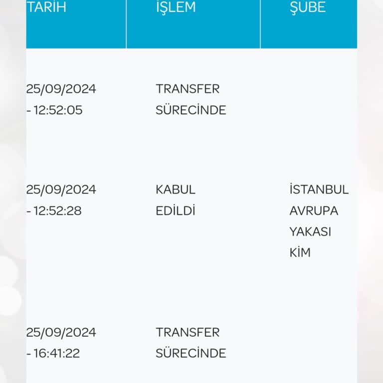 PTT Kargo Teslim Edilmeyen Kart