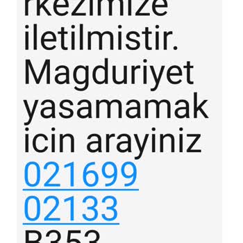 EKL UZLASMA (SMS) Ekl Arabuluculuk Bürosu Gelen Mesaj