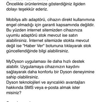 Dyson Mobilya Altı Aparatı Arızası