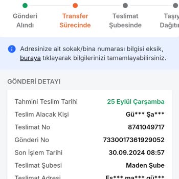 Trendyol Express Bir Türlü Teslim Edilmeyen Kargo