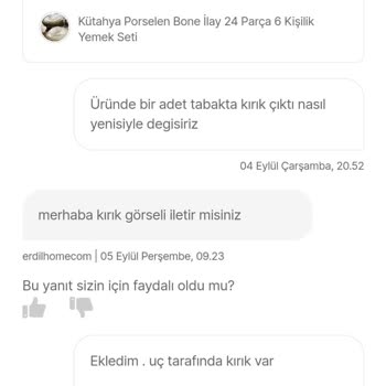 Erdil Home 220296603 Numaralı Hepsiburada Erdilhomecom Siparişi Hk.
