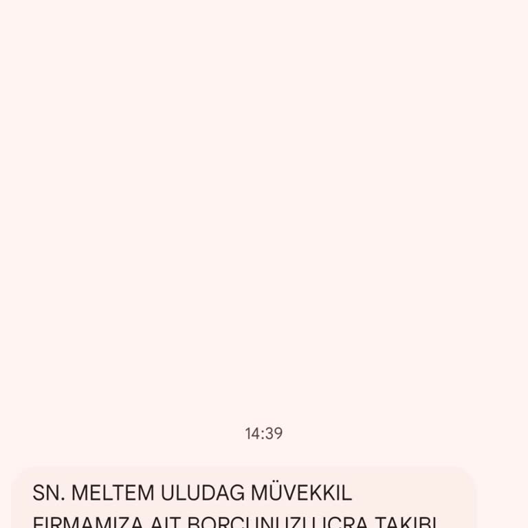 UCKOCLAR HK (SMS)  Haksız Ücret Talebi