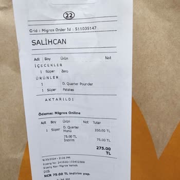 Beykent McDonald's Eksik Ürün Yolluyor