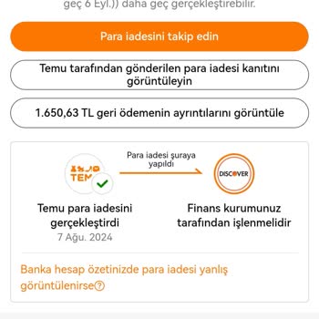 Temu'dan İade Sorunu: Mağduriyet Yaşıyorum