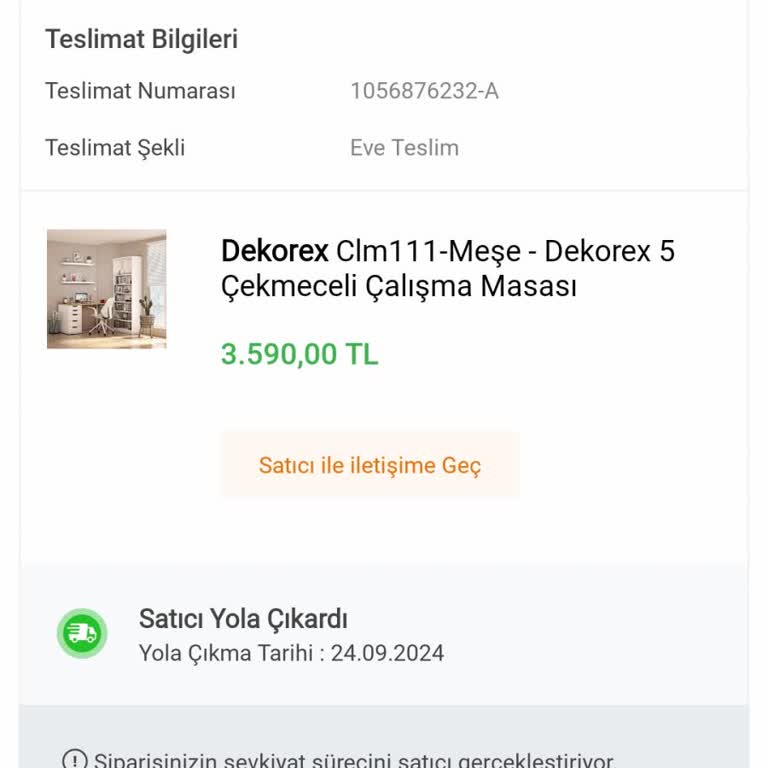 Koçtaş'tan Aldığım Çalışma Masası Kargoda Kayboldu Ve Müşteri Hizmetleri Kötüydü