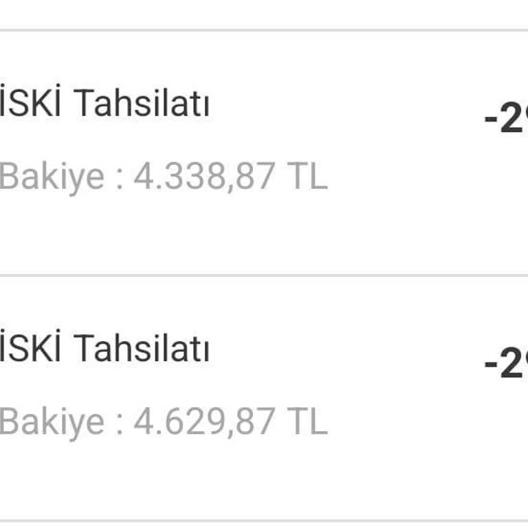 İSKİ Mükerrer Fatura Ödeme ( Aynı Fatura Birden Fazla Ödeme)