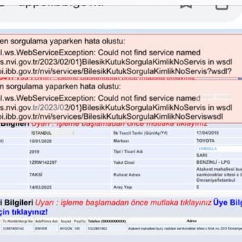 İbb E Tuhim Mernis Sorgulama Hatası