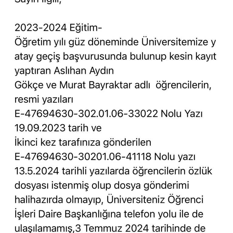 Girne Amerikan Üniversitesi Resmi Yazılara Cevap Vermiyor