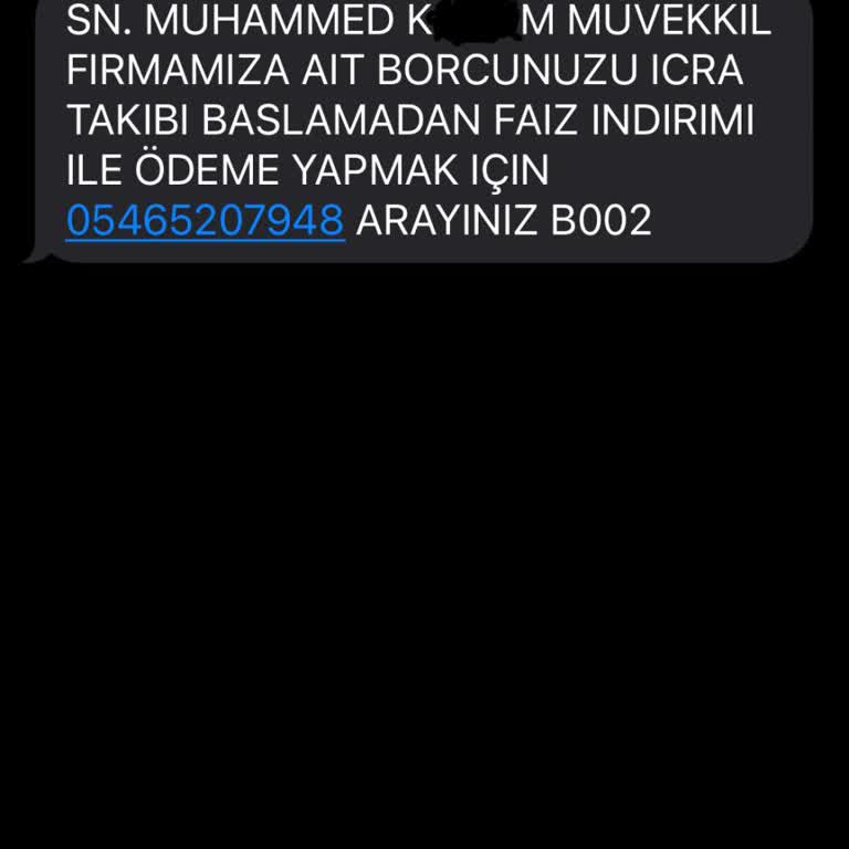 UCKOCLAR HK (SMS) Uckoclar Hk. İcra Takibi