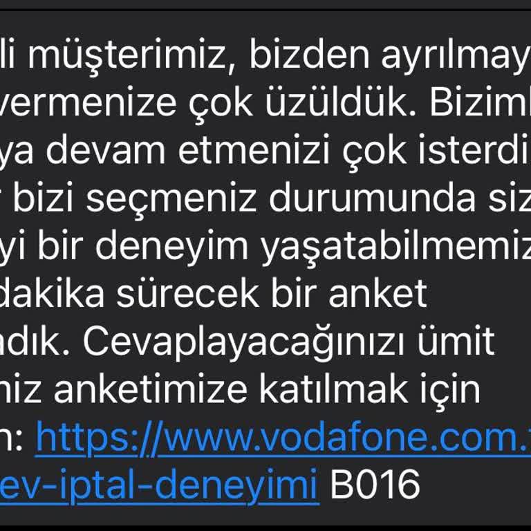 Vodafone Net Yanlış İptal İşlemi Ve Haksız Faturalandırma