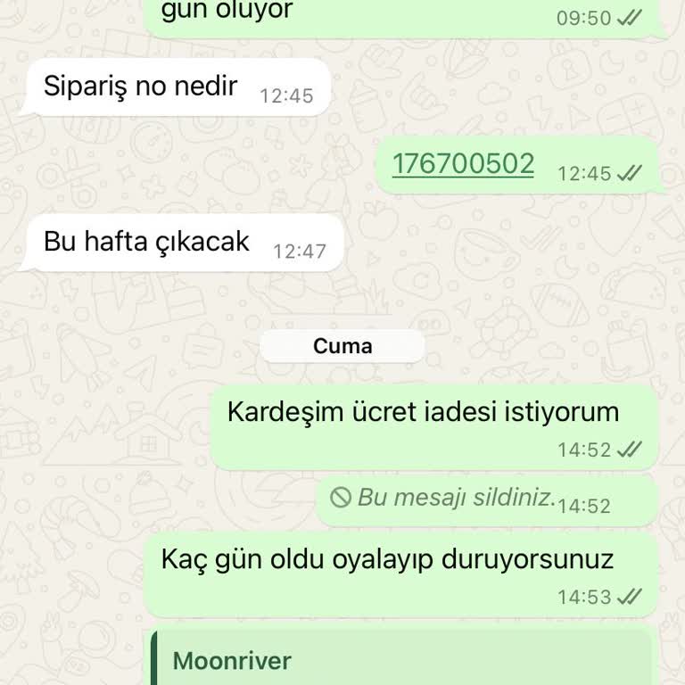 MoonRiver Kargo Teslimatında Gecikme Ve İletişim Sorunları
