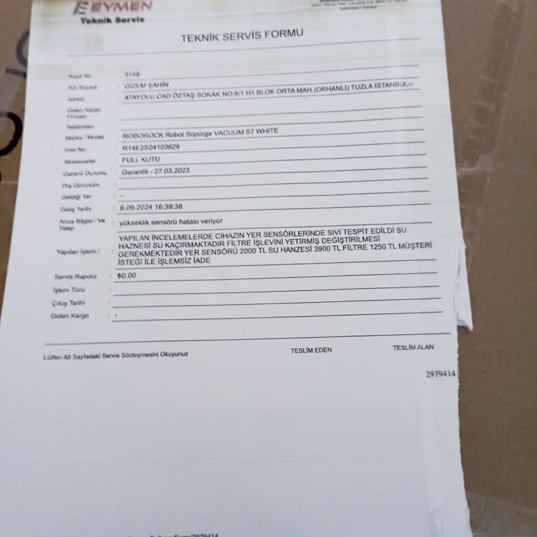 Trendyol Garantisi Devam Eden Ürünün Tamir Edilmemesi