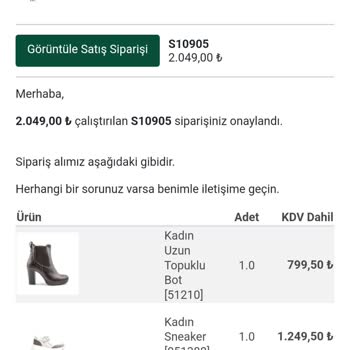 Togo Ayakkabı Müşteri Hizmetlerine Ulaşamıyorum. İade Talebi Oluşturamıyorum.
