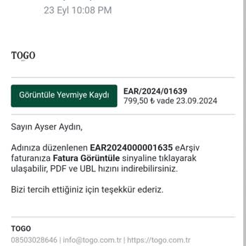 Togo Ayakkabı Müşteri Hizmetlerine Ulaşamıyorum. İade Talebi Oluşturamıyorum.