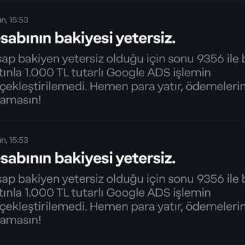 Google Ads Papara Hesabımdan İzinsiz Para Çekmeye Çalışıyor