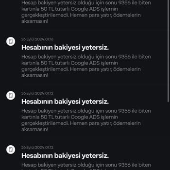 Google Ads Papara Hesabımdan İzinsiz Para Çekmeye Çalışıyor