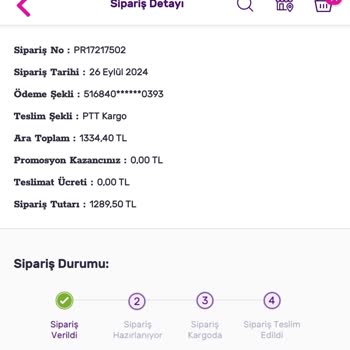 Gratis Siparişim Günlerdir Hazırlanmayı Bekliyor.