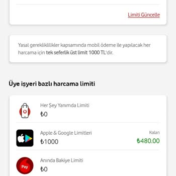 Vodafone Mobil Ödeme Limitimin Düşürülmesi ve Müşteri Hizmetlerine Ulaşamama