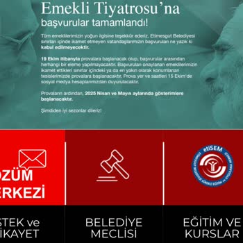 Etimesgut Belediyesi Emekli Tiyatrosunun Haber Vermeden Prova Yapması