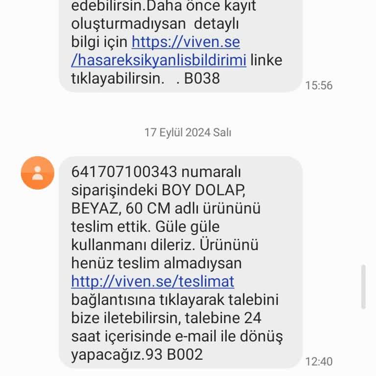 Vivense Ürünleri Teslim Etmedi Ettiği Boy Dolabını Da Kurmadı