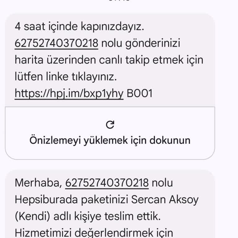 Hepsijet Teslim Edildi Diye Mesaj Geçip Bana Ulaşmayan Kargo.