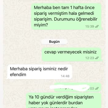 Pullaps Siparişlerim Hakkında Bilgi Alamıyorum Ve İlgisizlikle Karşılaşıyorum