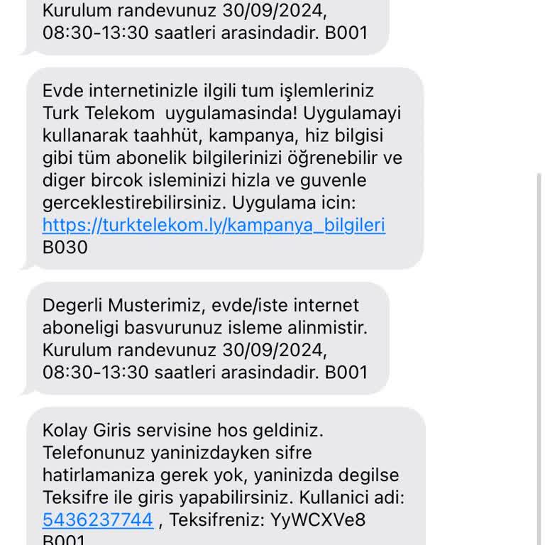 Türk Telekom Ev İnternetim İçim Kuruluma Gelinmiyor