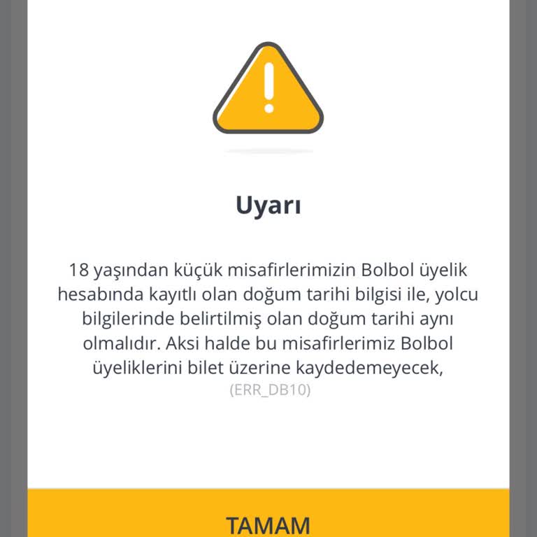 Pegasus 18 Yaş Altı Bol Bol Üyelik Problemi