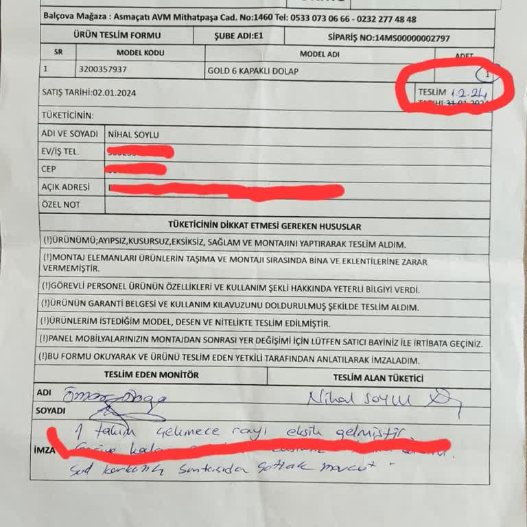 Doğtaş'tan Gelemeyen Eksik Parça