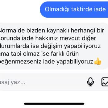 Hayzer İade Etmek İstiyorum