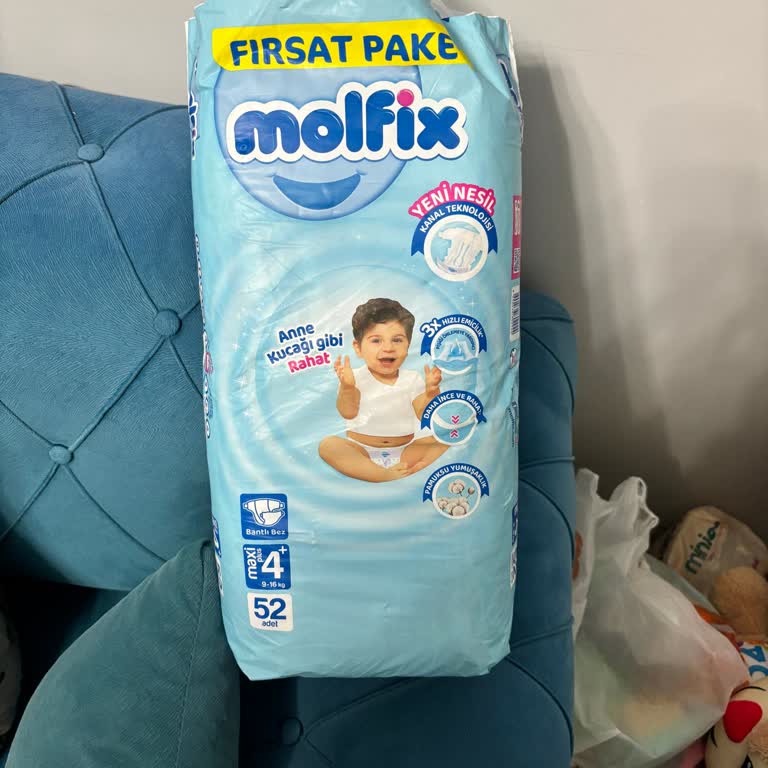 Molfix 4+ Mavi Paket Pişik Yaptı