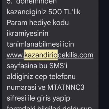 Pepsico Paramkart 500 TL Çekilişi